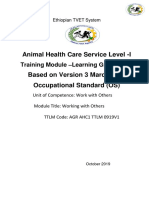 Animal Health Care Service Level - I: Training Module - Learning Guide 12-13
