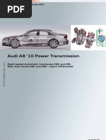 SSP 457 Audi A8 2010 Power Transmission
