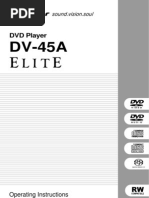 Pioneer DV-45A manual