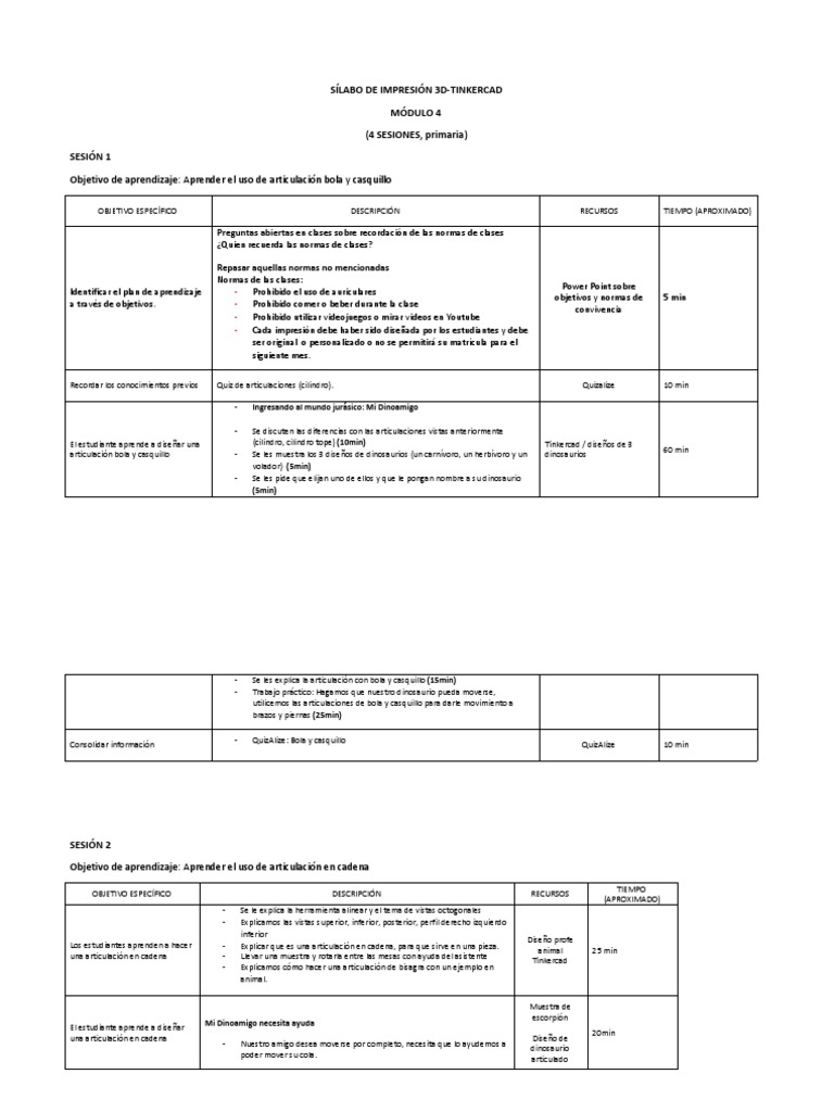 Módulo 4 Primaria | PDF | Impresión 3d | Informática y tecnología de la ...