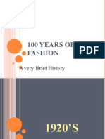 100 Years of Fashion: A Very Brief History