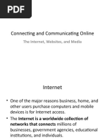 Connecting and Communicating Online: The Internet, Websites, and Media