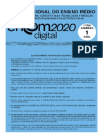 Prova Azul Enem Digital 2020 1dia Ingles