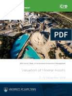 Valuation of Mineral Assets
