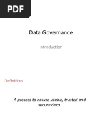 Data Governance Intro