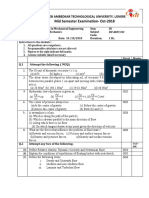 FM Mid Term Question 1 2018-19