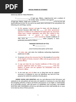 Spa Process Land Title