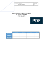 Procedimiento Retrolavado y Lavado Filtros de Arena Pellets