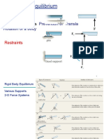 Equilibrium of Rigid Bodies in 2D and 3D