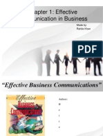 Chapter 1: Effective Communication in Business: Made by Rahila Khan