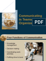 Communicating in Teams and Organizations