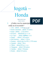 Bogotà - Honda