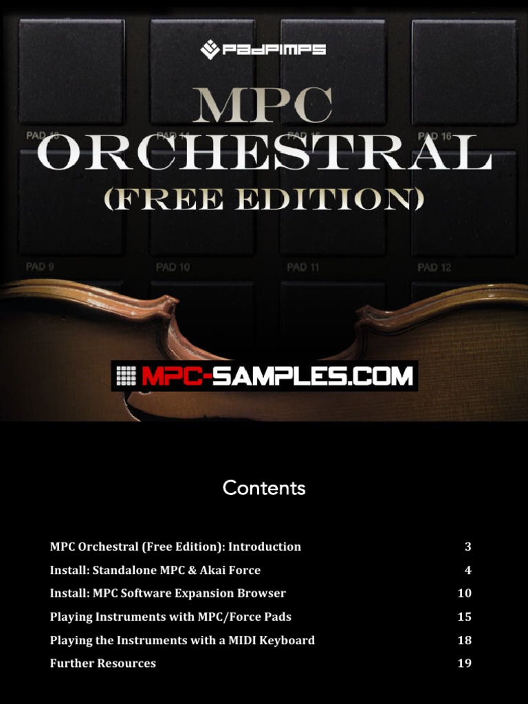 MPC Orchestral Free Edition Guide | PDF | Finder (Software) | Computer ...