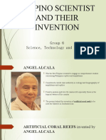 Filipino Scientist and Their Invention: Group 6 Science, Technology and Society