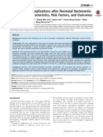 Neurological Complications After Neonatal Bacteremia: The Clinical Characteristics, Risk Factors, and Outcomes