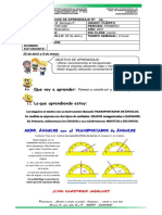 Guíanúmero 4. Medición y Construcción de Ángulos. Geometria. Cuarto