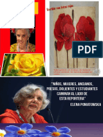 Elena Poniatowska, Escribir con letras rojas
