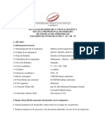 Taller de Investigacion Ii - Derecho