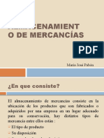 AlMACENAMIENTO DE MERCANCIA