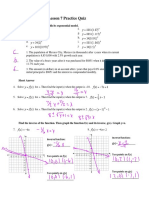 CP Algebra 2 Unit 6 Practice Quiz Exponential Models