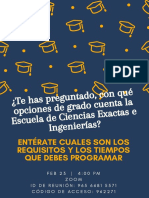 ¿Te Has Preguntad, Con Qué Opciones de Grado Cuenta La Escuela de Ciencias Exactas e Ingenierías