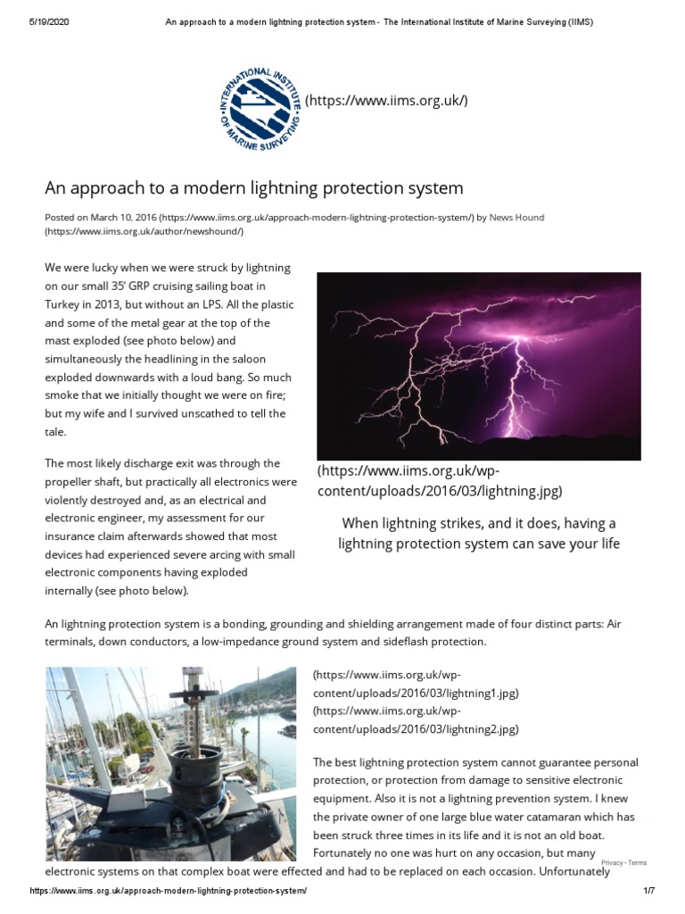 An Approach To A Modern Lightning Protection System | PDF | Lightning ...