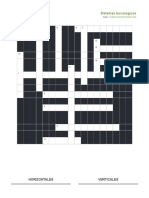 Imprimir Crucigrama - Sistemas Tecnologicos (Tecnologia - 7º - Secundaria - Sistema - Sistema Tecnológico - Sistema Eléctrico)