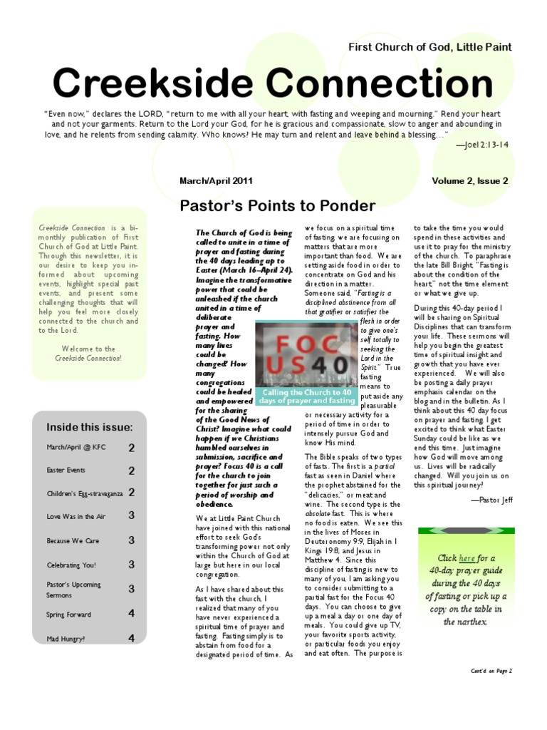 40 Days of Prayer and Fasting Guide | PDF | Fasting | Easter