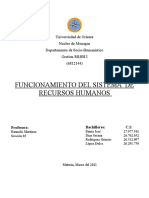 Funcionamiento Del Sistema de Recursos Humanos