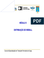 Silo.tips Modulo 5 Distribuiao de Weibull Curso de Especializaao Em Transporte Ferroviario de Carga