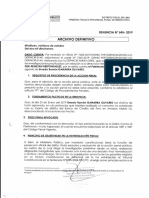 Disposición Archivo Definitivo - Denuncia #545-2019 - 21 Oct 2019 (Tarjeta Crédito BCP Ernesto)