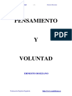 Pensamiento y Voluntad Bozzano