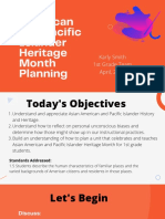 Asian American and Pacific Islander Heritage Month Planning