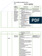 Weekly home learning plan details core subjects