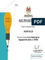 Certificate for Aini Binti Salleh for _kuiz Kursus Tatatertib_ Tug..._ (1)