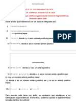 Clase #15 Integrales Que Contienen Potencias de Funciones Trigonométricas