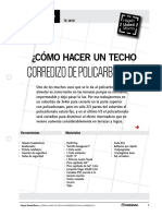 Te-In10 - Como Hacer Un Techo Corredizo de Policarbonato