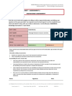 Assessment Cover Sheet - Assessment 1 Knowledge Assessment: Instructions To The Learner