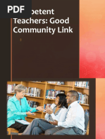 Competent Teacher Good Community Link