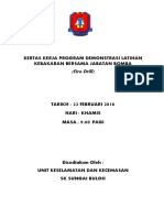 Kertas Kerja Latihan Kebakaran Fire Drill