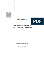 Dinâmica de Máquinas - Apostila - Vibracoes de Sistemas Com 1 Grau de Liberdade