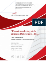 Plan de Marketing Delicious TF