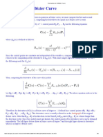 Derivatives of A Bézier Curve