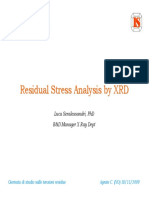 Residual Stress XRD