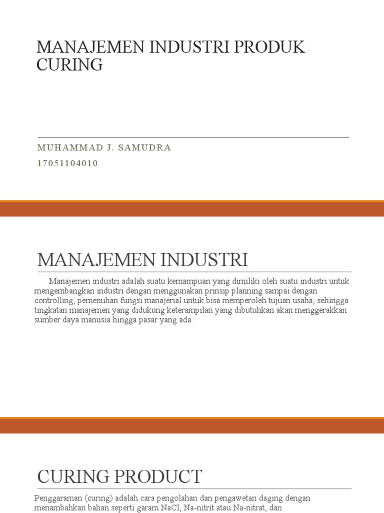 Teknik Curing Daging dan Manfaatnya | PDF