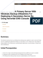 How To Clone A Primary Server With Windows Backup (Wbadmin) For Deploying A Secondary Server by Using Neverfail EMS Console