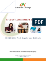 CHCLEG001 Student Assessment Booklet (ID 98960)