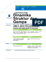 TUGAS 1 - CPMK 1 - Dinamika Struktur Dan Gempa - 0700
