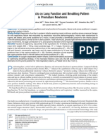 Positioning Effects On Lung Function and Breathing Pattern in Premature Newborns