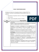 Roles y Responsabilidades SGSST